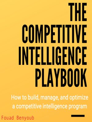 cover image of The Competitive Intelligence Playbook